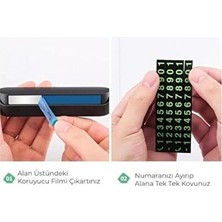 Ravéon Pazar Arabası & Çantası Gizlenebilir Mıknatıslı ve Fosforlu Araç Içi Numaratörü, Gece Görünürlüğü V