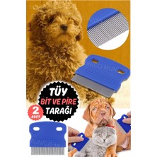 Empressco 2 Adet Kedi Köpek Bit ve Pire Tarağı, Evcil Hayvan Pratik Bit ve Pire Toplayıcı Tarak Kedi Köpek