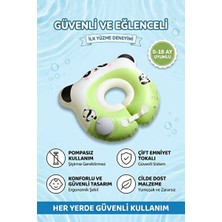 Ravéon Kolluk & Simit Bebekler Için Panda Figürlü Emniyet Tokalı Bel Simidi - Güvenli Yüzme Deney