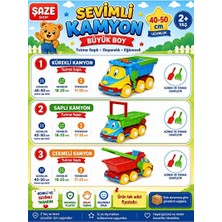 Ravéon Plaj Oyuncakları Büyük Boy Kamyon ve Tırmık Oyuncak Seti - 45 cm