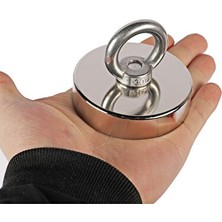Ravéon Dalış Tüpü Parçası Güçlü Neodyum Pot Mıknatıs, 60MM Çap, Magnet Fishing ve Kurtarma