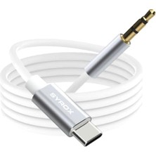 Astraltech Syrox DT24T-J - 3.5mm Aux Dönüştürücü 1mt Ses Kablosu - Beyaz