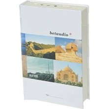 Ravéon Alarm Saatli Radyo Kitap Tasarımlı Şarjlı Mp3 ve Radyo Çalar, USB ve Sd Kart Desteği