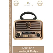 Ravéon Nostaljik Radyo Fişli Radyo ve Mp3 Çalar, Yüksek Ses ve Dekoratif Tasarım