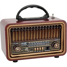 Ravéon Nostaljik Radyo Antika Görünümlü Bluetooth Radyo ve Müzik Çalar