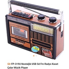 Ravéon Nostaljik Radyo Portatif Kaset Teyp ve Radyo Çalar, Retro Müzik Player