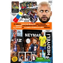 Parodi Yayınları Neymar Futbol Kitabı Hediyeli Set - Bileklik, 3D Biblo, Maske, Maç Kornası, Anahtarlık, Dev Poster, 10 Kart ve Sticker Hediyeli