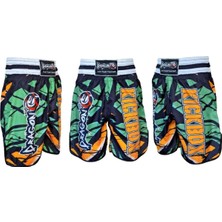 Empressco KB245 Kick Boks Şortu Kick Boxing Antrenman Şortu Dijital Baskılı Desenli Şort