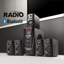 Ravéon Ev Sinema Sistemi 5+1 Kanal Dijital Ekranlı Bluetooth , Güçlü Ses ve Görüntü
