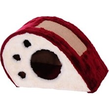 Ravéon Kedi Tırmalaması Kırmızı Salyangoz Temalı Kedi Tırmalama Platformu - 32 cm Eğlenceli Tasarım