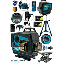Ravéon Lazer Ölçüm Cihazı 360° Dönen Bluetooth Radyo ve Mesafe Ölçer ile Çok Amaçlı Cihaz
