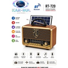 Ravéon Nostaljik Radyo Güneş Enerjili Fm ve USB Müzik Çalar ile Doğa Dostu Radyo