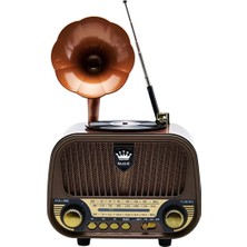 Ravéon Nostaljik Radyo Retro Bluetooth Radyo ve Gramofon, Fm/am/sw ve USB Çalar
