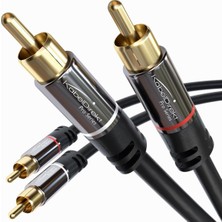 Astraltech Kabeldirekt – 0,8m – Cinch Kablo, 2 Cinch-2 Cinch, Stereo Ses Kablosu (Koaksiyel Kablo, Rca Fiş/fiş