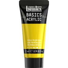 Liquitex : Basics : Akrilik Boya : 22 ml : Metalik Yellow Gold
