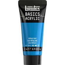 Liquitex : Basics : Akrilik Boya : 22 ml : Metalik Blue