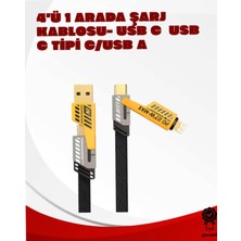 Astraltech Dönüştürülebilir 4 Başlıklı Kablosu – 1.2m, 65W, Dayanıklı ve Esnek Tasarım
