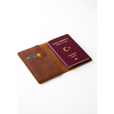 Mimas Design Hakiki Deri Pasaport Kılıfı