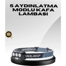 Astraltech USB Şarjlı LED Kafa Lambası 300 Lümen Güç Göstergeli