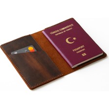Mimas Design Hakiki Deri Pasaport Kılıfı