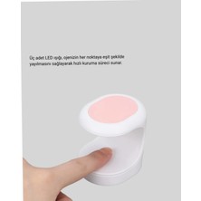 Astraltech LED Mini Oje Kurutucu Taşınabilir Hızlı Kuruma Cihazı 3 LED Işıklı