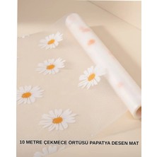 Astraltech 10 Metre Papatya Desenli Kolay Temizlenebilir Çekmece Matı