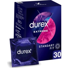 Astraltech Durex Extreme 30'li Geciktiricili ve Tırtıklı Prezervatif