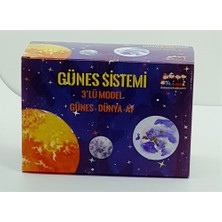 Azrlya Güneş Sistemi 3 Lü Model Güneş Dünya Ay