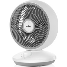 Astraltech Sinbo SF-7701 Masaüstü Fan – 3 Kademeli Hız, Kompakt Tasarım, Enerji Tasarruflu Motor, 90° Ayar