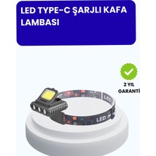 Astraltech 800 Lumen LED Kafa Lambası Cob ve Xpe LED Şarjlı Ayarlanabilir