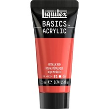 Liquitex : Basics : Akrilik Boya : 22 ml : Metalik Red
