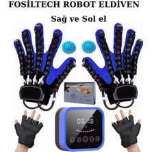 Rehabilitasyon Robot Eldiveni | El ve Parmak Egzersiz Cihazı | Fizik Tedavi Destekli Çift El S Beden
