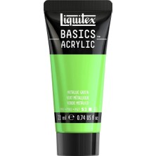 Liquitex : Basics : Akrilik Boya : 22 ml : Metalik Green