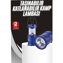 Astraltech Kamp Lambası Solar Şarjlı Kızaklı Kamp Feneri LED Lamba Işıldak