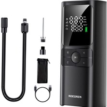Astraltech Rocoren 150PSI 4000MAH Şarjlı Taşınabilir Hava Pompası Araç Lastik, Bisiklet, Top Şişirme (Powerban