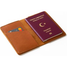 Mimas Design Hakiki Deri Pasaport Kılıfı
