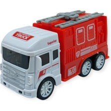 Azrlya Iş Makinaları Serisi - Sürtmeli Itfaiye Aracı 12 cm  - Panzer (Lisinya)