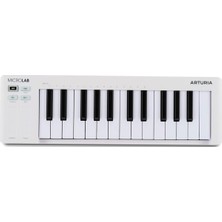 Astraltech Arturia Microlab Mk3 - Kompakt 25 Tuşlu Hıza Duyarlı Midi Denetleyici, Iki Dokunmatik Şerit, Akorla