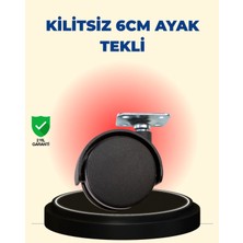 Astraltech Masa ve Sehpa Için 6 cm Kilitsiz Ayak Tekli
