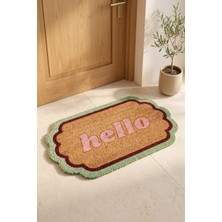 Chalevienne Hello Doğal Hindistan Cevizi Lifli (Coir) Kapı Önü Paspası 45X75 cm