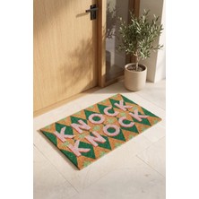Chalevienne Knock Knock Doğal Hindistan Cevizi Lifli (Coir) Kapı Önü Paspası 45X75 cm