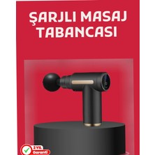Astraltech Derin Doku Masaj Tabancası 4 Başlık 6 Kademeli Sessiz Güç Şarjlı Kas Gevşetici