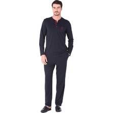 Ava Style D's Damat 221001 Uzun Kol Pijama Takımı Ava