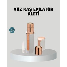 Azrlya Kadınlar Için Yüz ve Kaş Epilatörü – Hassas Cilt Dostu, Pil ile Çalışan, Taşınabilir ve Şık Tasarım - Lisinya