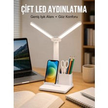 MidasTech 3’ü 1 Arada Çok Amaçlı Masa Lambası | Göz Yormayan Işık, Organizer Tasarım Yeni Nesil Mid
