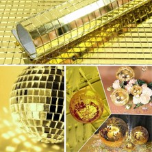 Azrlya Kendinden Yapışkanlı Aynalı Kare Gold Sticker 30X30 cm