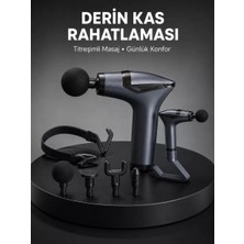 Taşınabilir 3in1 Masaj Aleti Şarjlı Titreşimli Esneme Bantlı Yeni Nesil Midastech