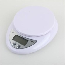 Raftan Topla Hazneli LCD Ekran Hassas Ölçüm Sensörlü 5 kg Kapasite Dijital Mutfak Terazisi Tartısı