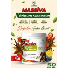 Şifakür Bitkisel Sağlık Ürünleri Ginsengli Toz İçecek Karışımı 300 g 50 Servis Çilek Muz Çikolata Aromalı (Massiva)