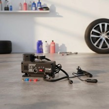 Azrlya 250 Psı Oto Hava Kompresörü - 220V ve 12V Uyumlu Yol Yardım Lastik Şişirme Pompası ( Lisinya )